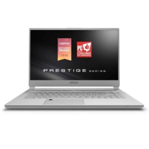 MSI P65 Creator Intel Core I7-9750H, 16GB RAM, 512GB NVMe SSD15.6" GTX 1660 TI, Windows 10, Silver | 9S7-16Q412-1220