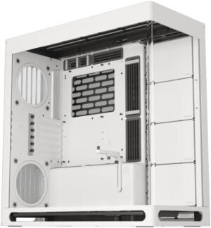 HAVN HS 420 E-ATX Mid Tower Base Edition Computer Case, Up To 420mm Radiators, 11x Fan Support, SGCC Sheet Metal, Tempered Glass, ABS, Zinc Alloy, NdFeB Magnets, White | HVN-CA-HS420-05