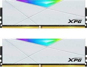 Adata XPG DDR4 D50 RGB 16GB (2x8GB) 3200MHz PC4-25600 U-DIMM 288-Pins Desktop Memory - White | AX4U320088G16A-DW50