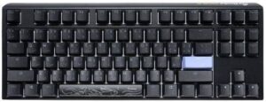 Ducky One 3 Classic 80% TKL Mechanical Keyboard, Cherry MX Blue Switches, Hot-Swappable, Double-Shot PBT Keycaps, Detachable USB-C Connection Cable, ENG-ARAB Layout, Black | 4711394387214