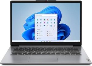 Lenovo IdeaPad 1 14IAU7 Laptop, 14" FHD IPS Display, 8GB DDR4 RAM, 512GB SSD, Intel Iris Xe Graphics,  English (UK) Keyboard, Free DOS, Cloud Grey | 82QC0066PS