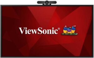 ViewSonic CDE5520 55" Class 4K UHD Presentation Display with Logitech TV Mount & Meetup Conference Cam, 8ms Response Time, 2x Built-In 10W Speakers | CDE5520 / 939-001498 / 960-001102