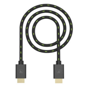 Snakebyte 4K HDMI Mesh Cable, For XS Series, Compatible With 4K UHD / 3D / 1080p Devices, HDR & Dolby Vision, 3 Meter Length, Black - Green | SB916298