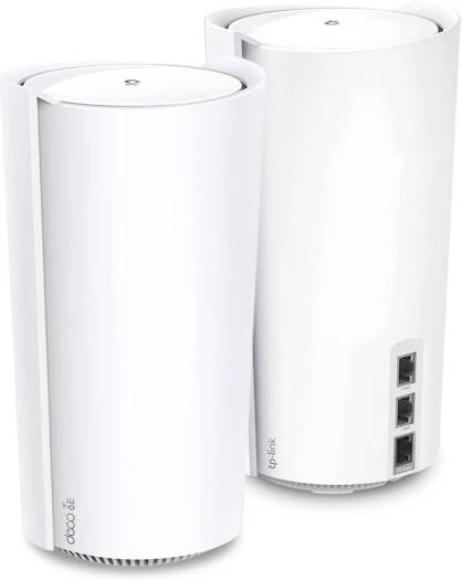 TP-Link Deco XE200 AXE11000 Whole Home Mesh Wi-Fi 6E System, Tri-Band Wi-Fi, Gigabit Ports, AI-Driven Mesh, Cover up to 6,500 ft, Connect up to 200 Devices, HomeShield, (2-Pack) | Deco XE200 - Image 3