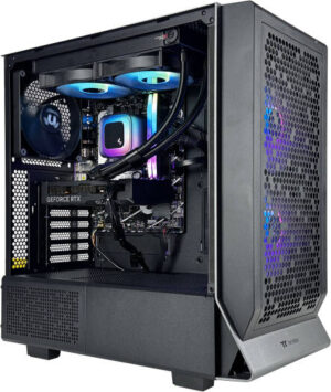 XPG Valor Gaming PC - Intel Core i7-14700KF 20 Cores 28 Threads, NVIDIA RTX 4060 TI 16GB, 32GB DDR5 RAM 6400Mhz, 1TB SSD Gen 4, 650W 80 PLUS Bronze PSU, 240mm Liquid Cooler