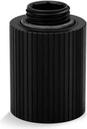 EK-Quantum Torque Extender Static MF 28, Male to Female 2x G1/4" Threading, 4.5mm Thread Length, 23mm Diameter, Black | 3831109825518