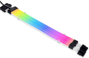 Lian-Li Strimer Plus 8 V2 Add-RGB Cable, Unlock Your Imagination, For Motherboard ARGB 3-Pin, 18 AWG Gauge, 108 Number of LEDs, Silicon / TPE Material, 300mm Length | G89.PW8-PV2.00