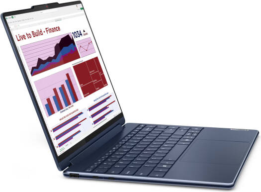 Lenovo Yoga 9 2-in-1 14IMH9 Laptop, 14" 4K WQUXGA OLED 60Hz Display, Intel Core Ultra 7 155H, 32GB RAM, 1TB SSD, Intel Arc Graphics, English (US) Keyboard, Windows 11 Home, Cosmic Blue | 83AC001AUS - Image 2