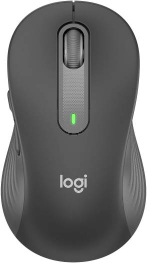 Logitech Signature M650 L Wireless Mouse,Wireless + BT Connection, 2000 DPI Sensor, 5x Buttons, Smart-Wheel Scrolling, SilentTouch, Programmable Side Buttons, 2-Year Battery, Black | 910-006236