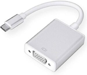 ZonixPlay USB-C to VGA Adapter, Resolution Up To 1920x1200 / 1080p, White | ‎ZP005