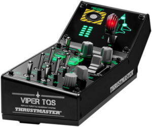 Thrustmaster Viper Panel, Backlit Control Panel, For Use with Viper TQS or Standalone, 43 Metal Action Buttons, Jettison, Landing Gear, Licensed by the U.S. Air Force, For PC | TM-JSTK-VIPER-PANEL