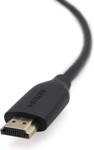 Belkin HDMI A/V Cable for Audio/Video Device, Double Shielding Protection, HDMI Digital Audio/Video, 24K Gold Plated, 2 Meter, Black | F3Y021bt2M