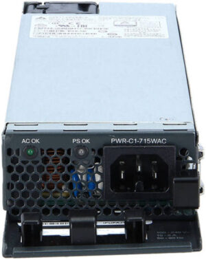 Cisco PWR-C1-715WAC-P/2, 715W AC 80+ platinum Config 1 Secondary Power Supply, hot-plug / redundant (plug-in module), AC 100-240 V - 715 Watt | PWR-C1-715WAC/2