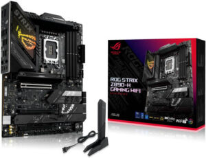 ASUS ROG Strix Z890-H Gaming WiFi LGA 1851 ATX Motherboard, Intel Z890 Chipset, 4x DDR5 DIMM Slots, Up to 256GB Max Memory, Wi-Fi 7 & BT 5.4, 1x PCIe 5.0 x16 slot, 4x M.2 slots | 90MB1K20-M0EAY0