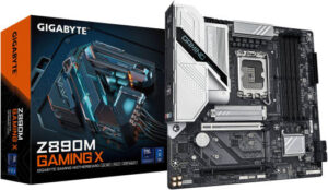 GIGABYTE Z890M Gaming X Micro ATX LGA 1851 Motherboard, Intel Z890 Chipset, 4x DDR5 DIMM Slots, Up to 256GB Max Memory, 1x PCIe 5.0 x16 Slot & 3x M.2 Slots | Z890M-GAMING-X