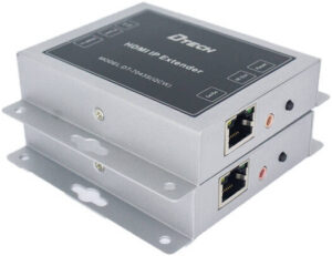 DTECH DT-7043(QCW) HDMI IP Extender, 1080P@60Hz Resolution, H.264 Format, Support Cat5e/Cat6e, Automatic Equalization System, Built-in ESD Electrostatic Protection Circuit, Silver | DT-7043(QCW)