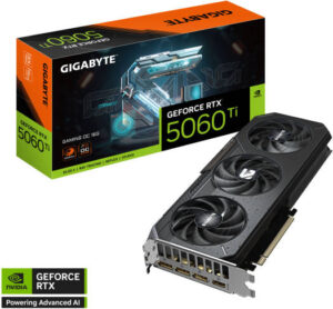 GIGABYTE GeForce RTX 5060 Ti GAMING OC Graphics Card, 16GB GDDR7 128-Bit Memory, 2647 MHz Core Clock, 28 Gbps Memory Clock, PCI-Express 5.0 | GV-N506TGAMING OC-16GD