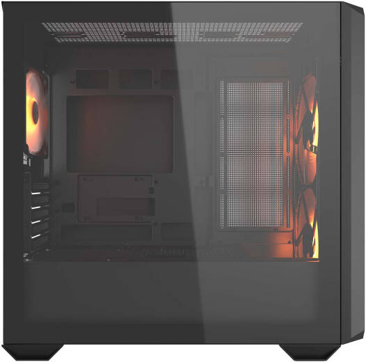 Cougar MX600 RGB ATX Mini Tower Case, 3x Pre-Installed ARGB Fans, Up to 360mm Radiator Support, 10x Max Number of Fans, PWM & RGB Hub Sync with M/B, 2x 3.5" Bay, Black | 385GC90.0001 - Image 6