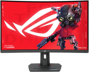 ASUS ROG Strix XG32WCMS Curved Gaming Monitor, 32" QHD Fast VA Display, 280Hz Refresh Rate, 1ms (GtG) Response Time, AMD FreeSync Premium Technology, 16.7m Display Colors, Black | XG32WCMS