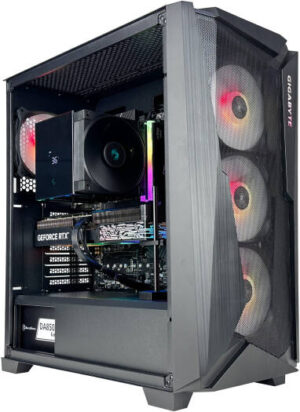 SilentStorm X Gaming PC - AMD Ryzen 7 8700F 8 Cores 16 Threads, NVIDIA RTX 5080 16GB, 32GB DDR5 RAM 6000MHz CL30, 1TB SSD Gen 4, 850W Gold PSU, Tower CPU Cooler, Wi-Fi + BT