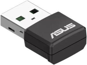 ASUS USB-AX55 Nano AX1800 WiFi 6 USB Adapter, 1.8 Gbps Data Transfer, 5GHz Band, OFDMA/MU-MIMO, WPA3 Security, Black | 90IG06X0-MO0B00