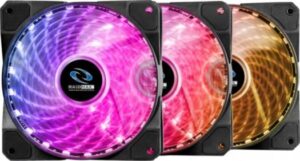 Raidmax NV-A120R3 120mm Three RGB LED Fans with Controller, 6 pin connector | NV-A120R3