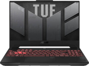 ASUS TUF Gaming A15 FA507NUR Laptop, 15.6" FHD IPS 144Hz Display, AMD Ryzen 7 7435HS, 16GB RAM, 1TB SSD, GeForce RTX 4050 6GB Graphics, English Keyboard, FreeDOS, Mecha Gray | 90NR0JP5-M00080