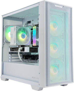 GlideX Gaming PC - Intel Core i5-14400F 10 Cores 16 Threads, NVIDIA RTX 5070 12GB, 16GB DDR5 RAM 5600MHz, 1TB SSD Gen 4, 750W 80 PLUS PSU, Digital Tower Cooler