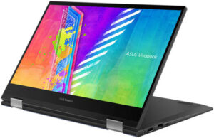 ASUS VIVOBOOK GO Flip TP1400KA 2 in 1 Laptop, 14.0'' FHD Touch, Intel Celeron N4500 1.1 GHz, 4GB RAM, 128GB SSD, Intel UHD Graphics, Free Stylus Pen + EN-AR KB, Win11, Quiet Blue | TP1400KA-EC075WS