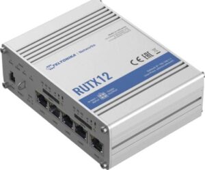 Teltonika RUTX12, Dual LTE Cat 6 Cellular Router, Dual SIM, Wifi and BT, GNSS | RUTX1200300