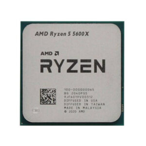 AMD Ryzen 5 5600X Desktop Processor, 4.6GHz (Max Boost Clock) & 3.7GHz (Base Clock), 6-Core, AM4, 12 Threads, TSMC 7nm FinFET, Tray | 100-100000065 Tray