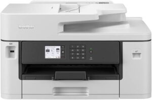 Brother Professional A3 Wireless AIO Inkjet Printer, 1200 4800 dpi Resolution, 28 ppm Print Speed, 2 Sided Printing, Up to 250 Sheet Input, Printer/Scanner/Copier, USB 2.0, White | MFC-J2340DW