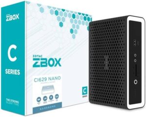 ZOTAC ZBOX CI629 Nano Barebone Mini PC, Intel Core i3-1315U 4.5GHz Processor, No Storage & Memory, Intel UHD Graphics, Wi-Fi 6, Bluetooth 5.2, HDMI/DP/DP via Type-C | ZBOX-CI629NANO-BE