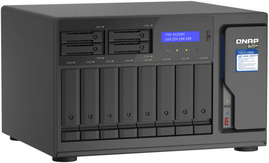 Qnap 12-Bay NAS Enclosure, Intel Xeon W-1250 Processor, 16GB (2x 8GB) ECC UDIMM DDR4 RAM, Intel UHD Graphics P630, 8x 3.5" SATA + 4x 2.5" SATA Drive Bays, Black | TVS-h1288X-W1250-16G - Image 6