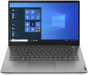 Lenovo ThinkBook 14 G2 Laptop, 14" FHD IPS Display, Intel Core i5-1135G7, 8GB RAM 256GB SSD, Integrated Intel Iris Xe Graphics, Backlit English (UK) KB, Win 11 Pro,  Grey | 20VD00UNUK