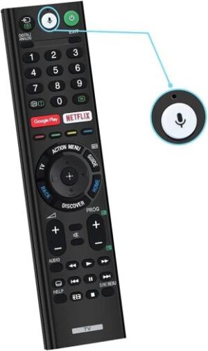 CtrlTV Remote for Sony Smart Bravia Remote, Sony Bluetooth Voice Search Mic Remote and Sony Smart Bravia Android TVs, Sony 4K UHD Crystal HDR TV, Sony OLED Ultra HDTV, XBR KDL Series TV, RMF-TX300U