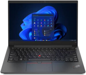 Lenovo ThinkPad E14 Gen 4 Laptop, 14" FHD IPS Display, Intel Core i5-1235U Processor, 8GB RAM, 256GB SSD, Intel Iris Xe Graphics, English (UK) Keyboard, FreeDOS, Black | 21E3009VGP