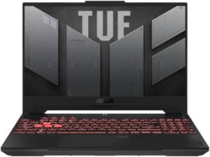 ASUS TUF Gaming A15 FA507NVR Laptop, 15.6" FHD IPS 144Hz Display, AMD Ryzen 7 7435HS, 16GB RAM, 512GB SSD, GeForce RTX 4060 8GB RAM, English Keyboard, FreeDos, Mecha Gray | 90NR0JK5-M00050