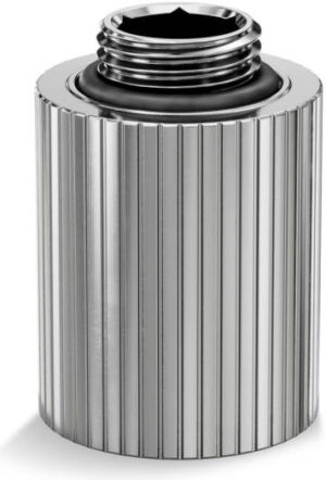 EK-Quantum Torque Extender Static MF 28, Male to Female 2x G1/4" Threading, 4.5mm Thread Length, 23mm Diameter, Nickel | 3831109825495