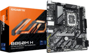 GIGABYTE B860M H LGA 1851 M-ATX Motherboard, Intel B860 Chipset, 2x DDR5 DIMM Slots, Up to 128GB Max Memory, 1x PCIe 5.0 x16, 2x PCIe 4.0 M.2 Slots | B860M-H