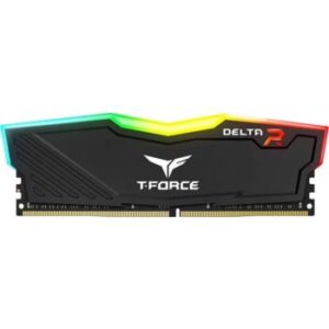 Team group T-Force Delta RGB 16GB (16GBx1) DDR4 3600MHz Memory - Black | TF3D416G3600HC18J01
