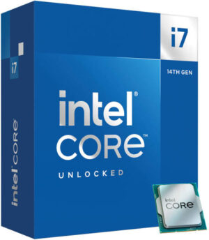 Intel Core i7-14700K 3.4 GHz 20-Core LGA 1700 14th Gen Processor, 20 Cores & 28 Threads, 30MB Cache Memory, 5.6GHz MaxTurbo Boost, Intel UHD Graphics 770, 2CH DDR5 / 192GB Max | BX8071514700KSRN3X