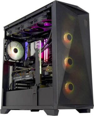 MSI Ultimate Gaming PC - Intel Core Ultra 9 285K 24 Cores 24 Threads, NVIDIA RTX 5080 16GB, 64GB DDR5 RAM 6400MHz, 2TB SSD Gen 4, 1000W 80 PLUS PSU, 360mm Liquid Cooler, Wi-Fi + BT