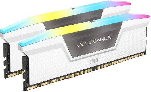 CORSAIR Vengeance RGB 64GB (2 x 32GB) DDR5 Dual Channel Desktop Memory, 288-Pin, 5600MHz Speed, 36-36-36-76 Latency Timing, Intel XMP 3.0 Chipset, White | CMH64GX5M2B5600C36W - Image 2