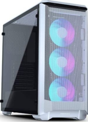 Phanteks Eclipse P400A Digital ATX Mid-Tower (PH-EC400ATG_DWT01), Mesh Front Panel, Tempered Glass, Digital-RGB, White / PH-EC400ATG_DWT01
