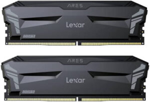 Lexar Ares 32GB (16GBx2) DDR5 OC Desktop Memory Kit with Heatsink, 5200MHz Clocking Speed, 1.2 Memory Voltage, CL32 Latency, Supports Intel XMP 3.0, 288-Pin, Black | LD5CU016G-R5200GD2A