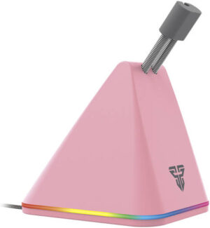 Fantech Prisma+ RGB Mouse Bungee Cable Management, USB DC 5V Power, 9 Step Adjustable Height, ABS Material, Pink | MBR01-PNK